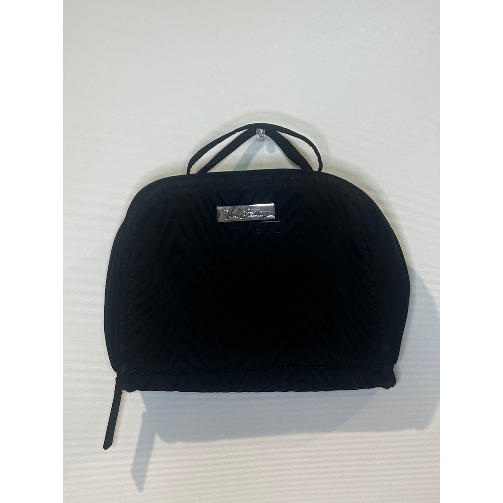 Vera Bradley Jewelry Travel Compact Zip Case‎ Organizer Black Velvet Whimsygoth